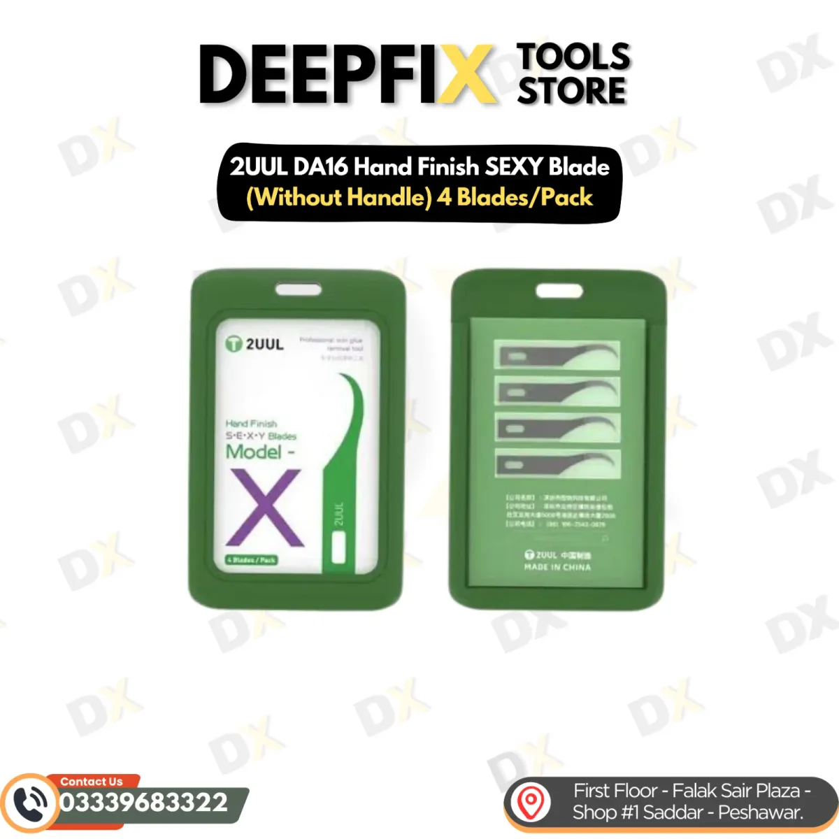 2UUL DA16 Hand Finish SEXY Blade Model-S (Without Handle) 4 Blades/Pack