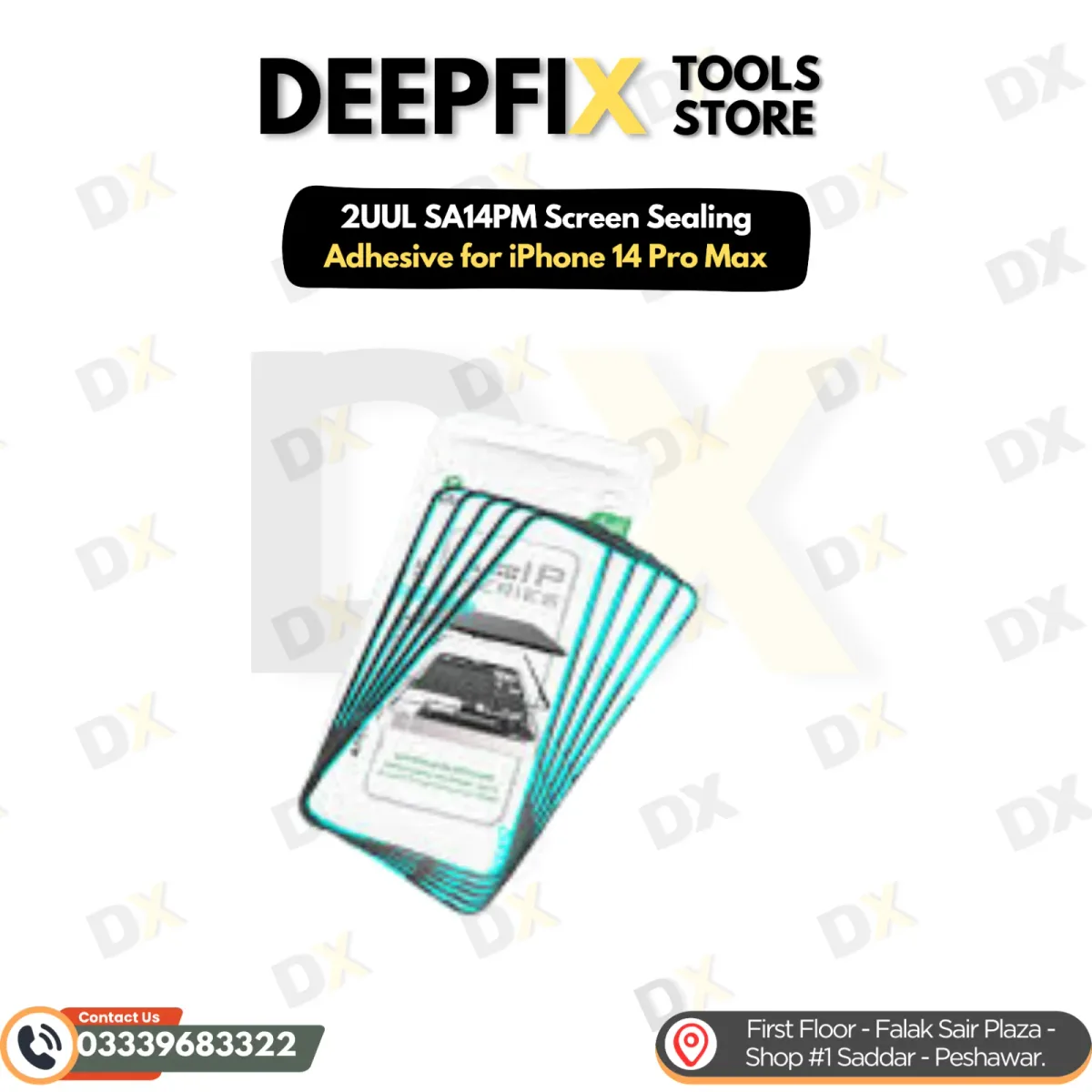 2UUL SA14PM Screen Sealing Adhesive for iPhone 14 Pro Max, 5 Pcs/Pack