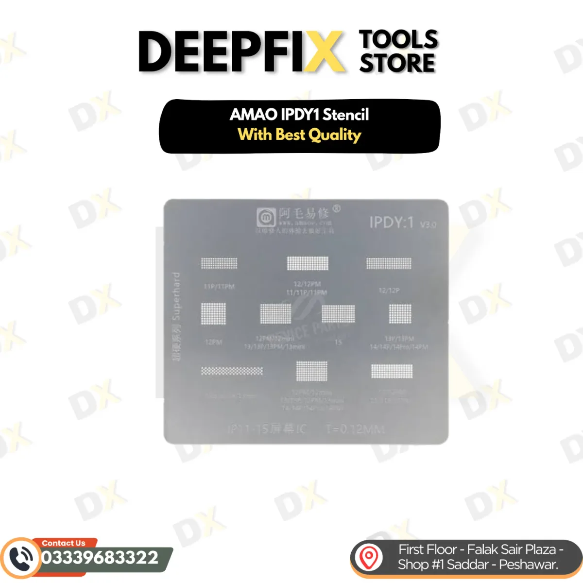 AMAO IPDY1 reballing stencil for CPU and chip-level repair
