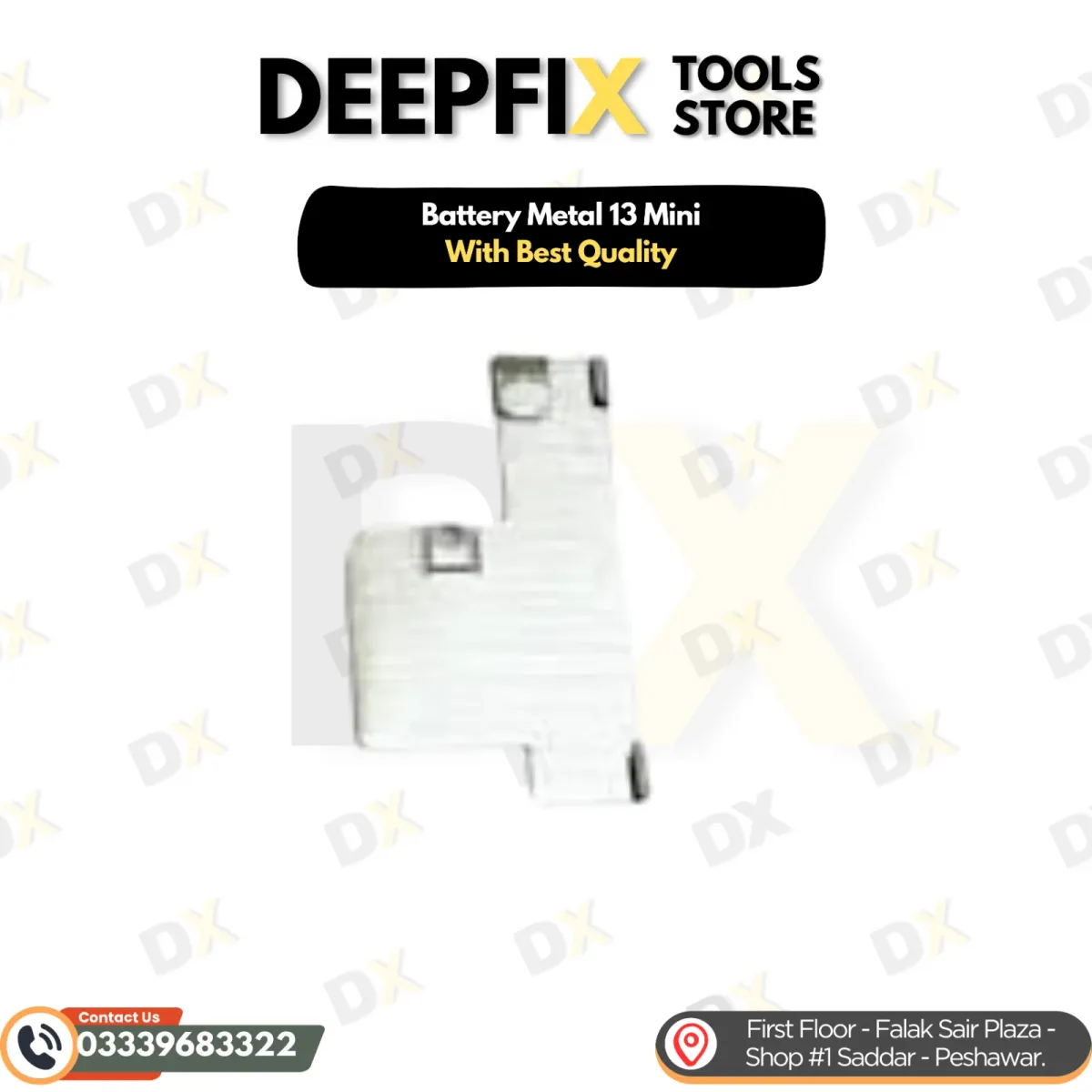 iPhone 13 mini stamped steel battery connector shield bracket