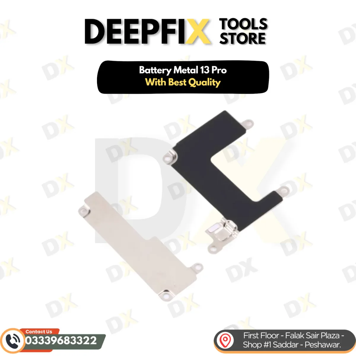 iPhone 13 Pro stamped steel battery connector shield bracket