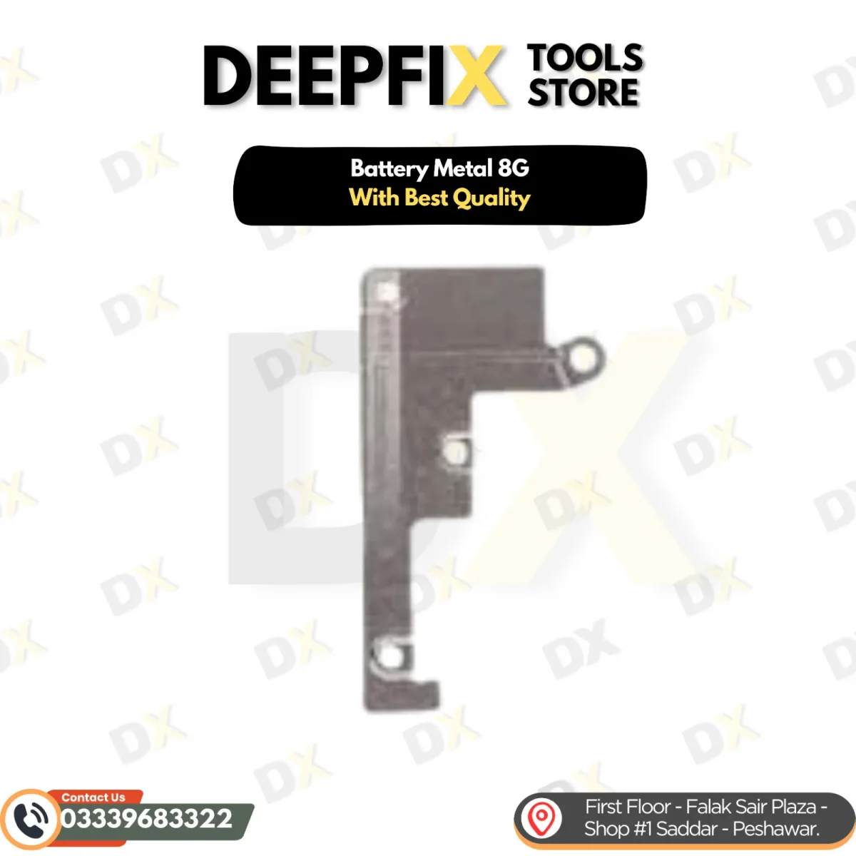 iPhone 8 stamped steel battery connector shield bracket