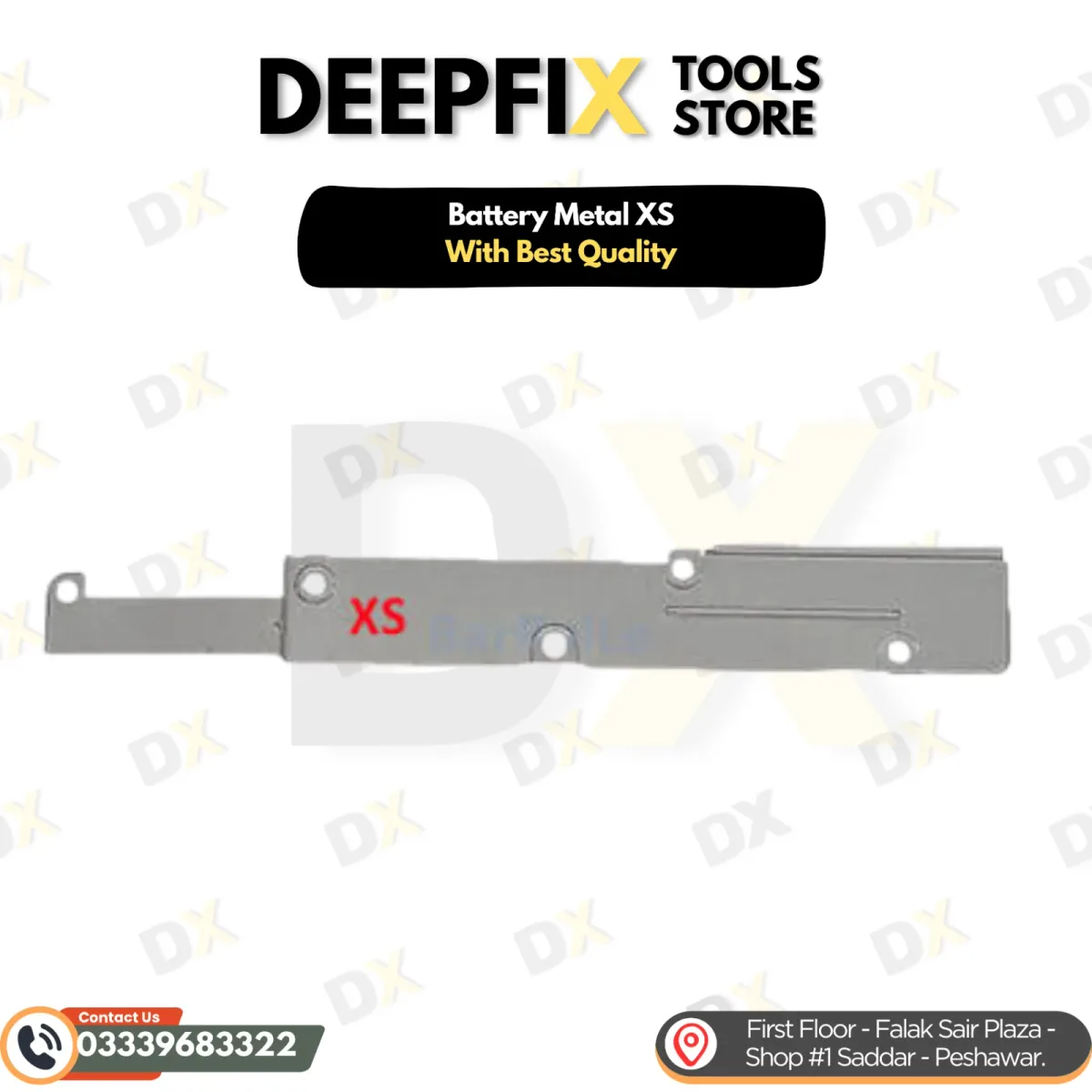 iPhone XS stamped steel battery connector shield bracket