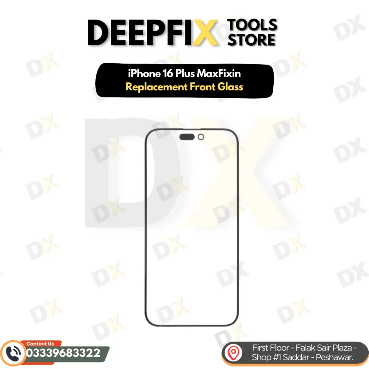 iPhone 16 Plus MaxFixin Replacement Front Glass