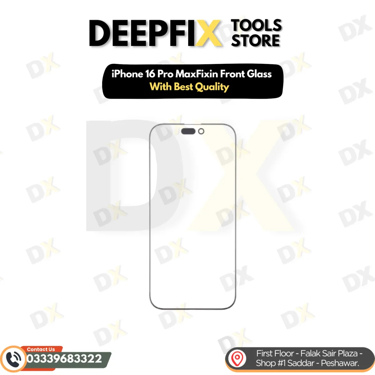 iPhone 16 Pro MaxFixin Replacement Front Glass