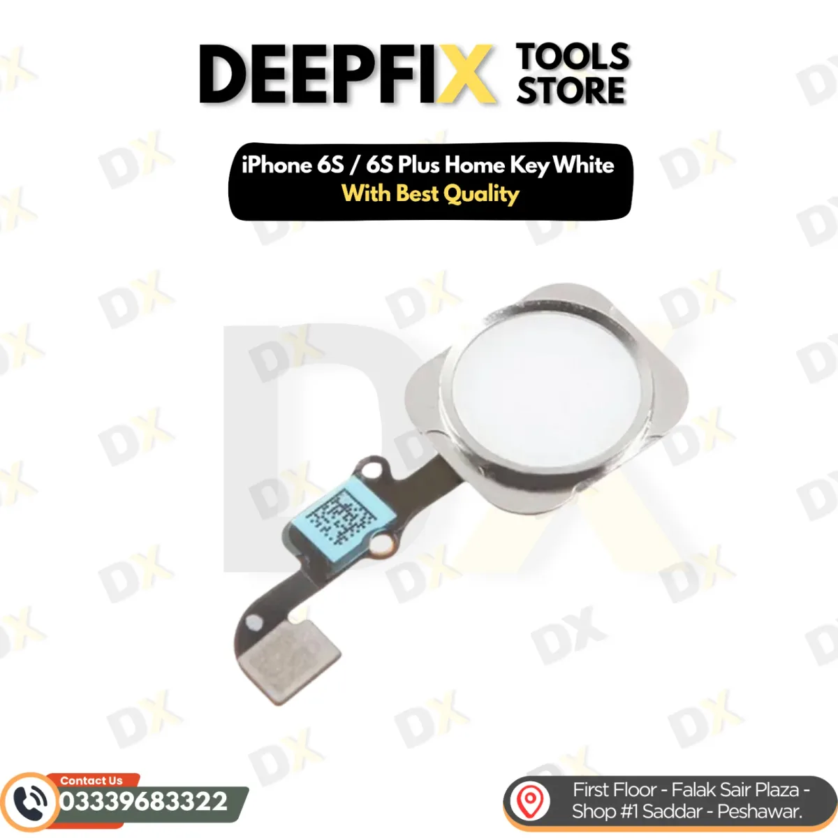 White replacement home button for iPhone 6s and 6s Plus