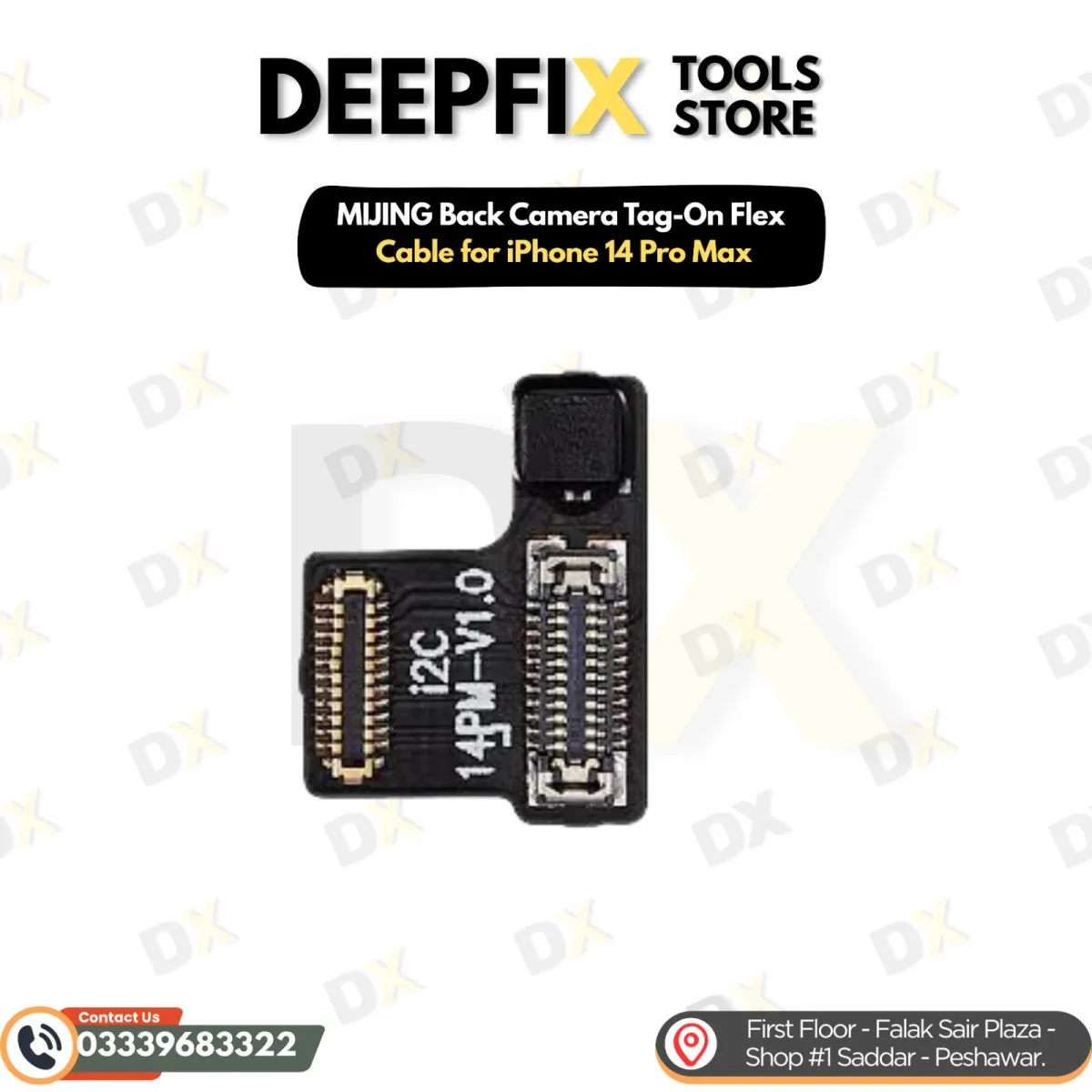 MIJING Back Camera Tag-On Flex Cable for iPhone 14 Pro Max