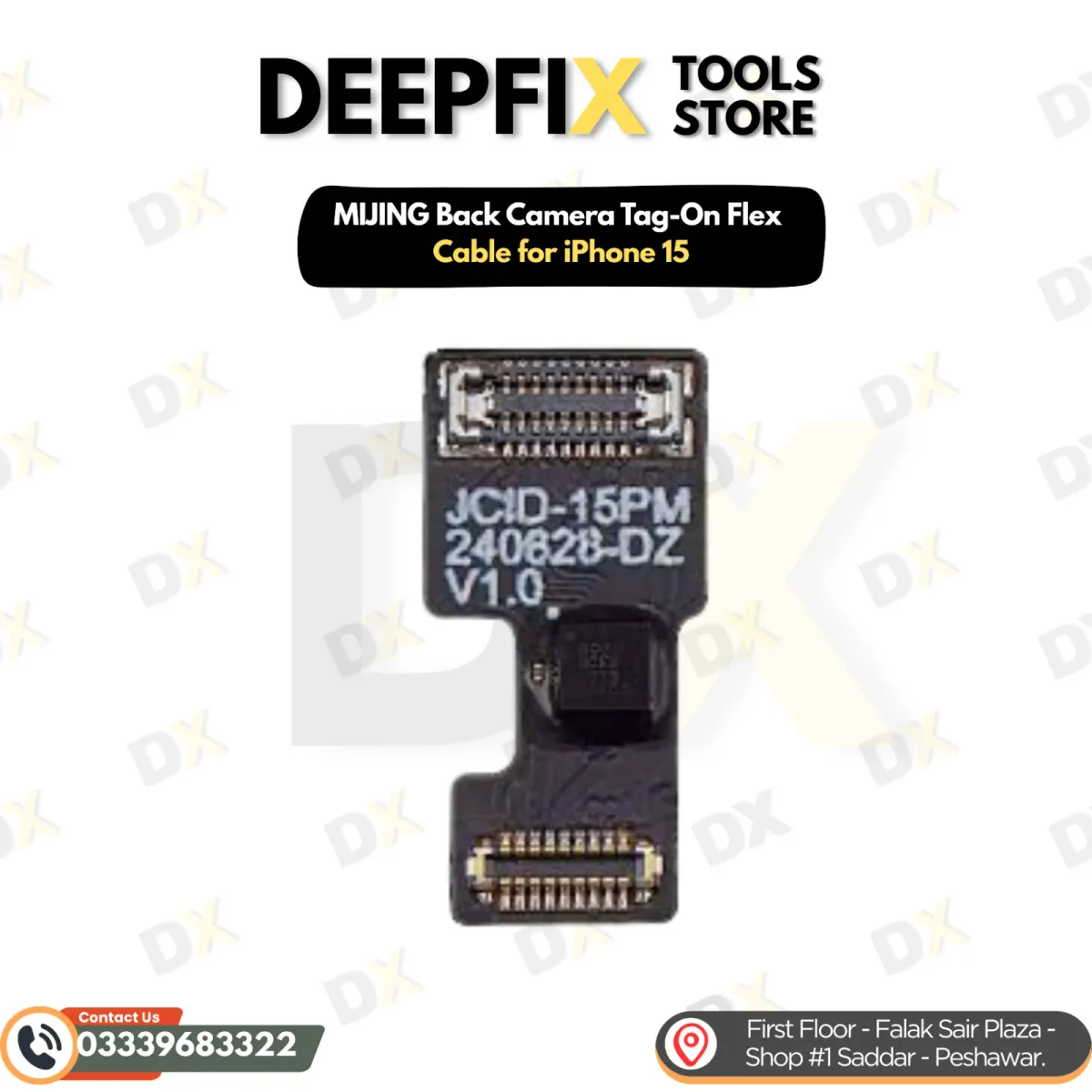 MIJING Back Camera Tag-On Flex Cable for iPhone 15