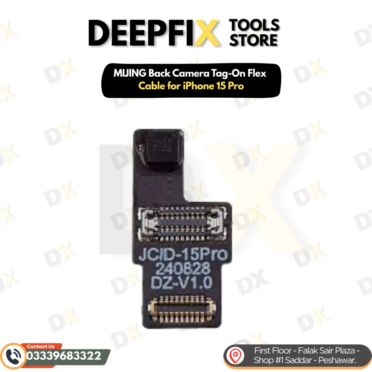 MIJING Back Camera Tag-On Flex Cable for iPhone 15 Pro