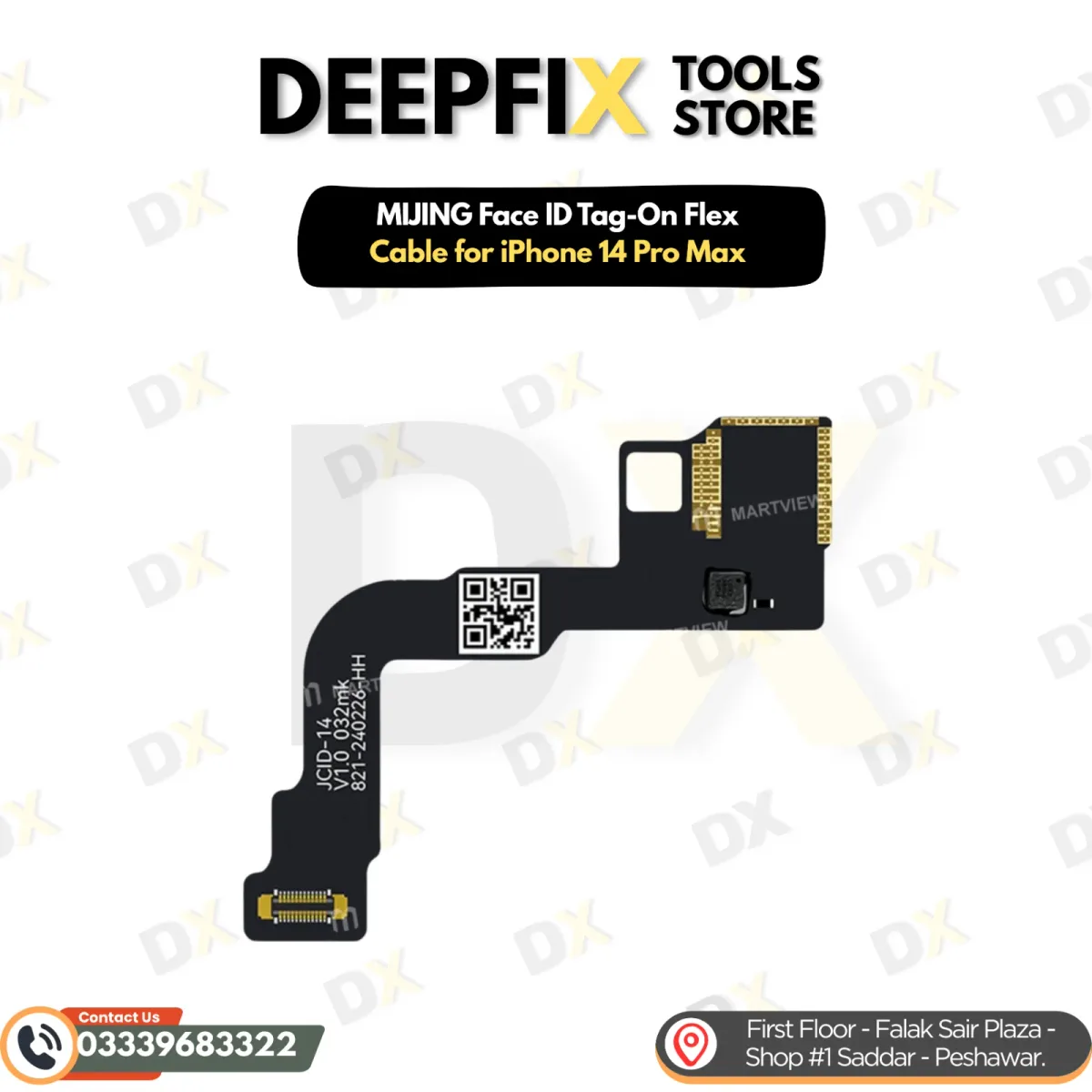 MIJING Face ID Tag-On Flex Cable for iPhone 14 Pro Max – Dot Projector Face ID Repair Flex