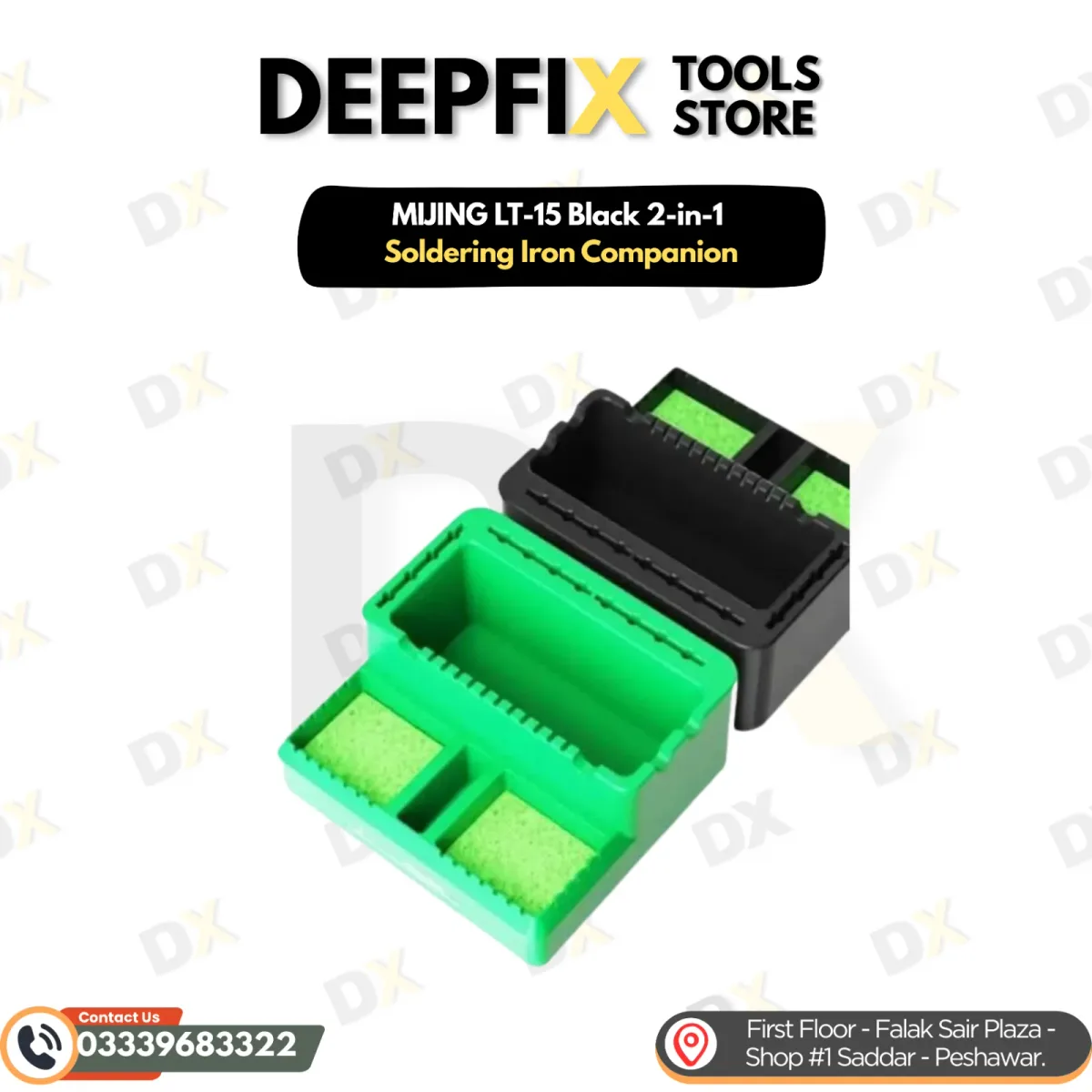 MIJING LT-15 Black 2-in-1 Soldering Iron Companion
