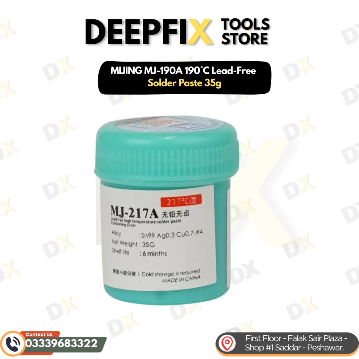 MIJING MJ-190A 190°C Lead-Free Solder Paste 35g