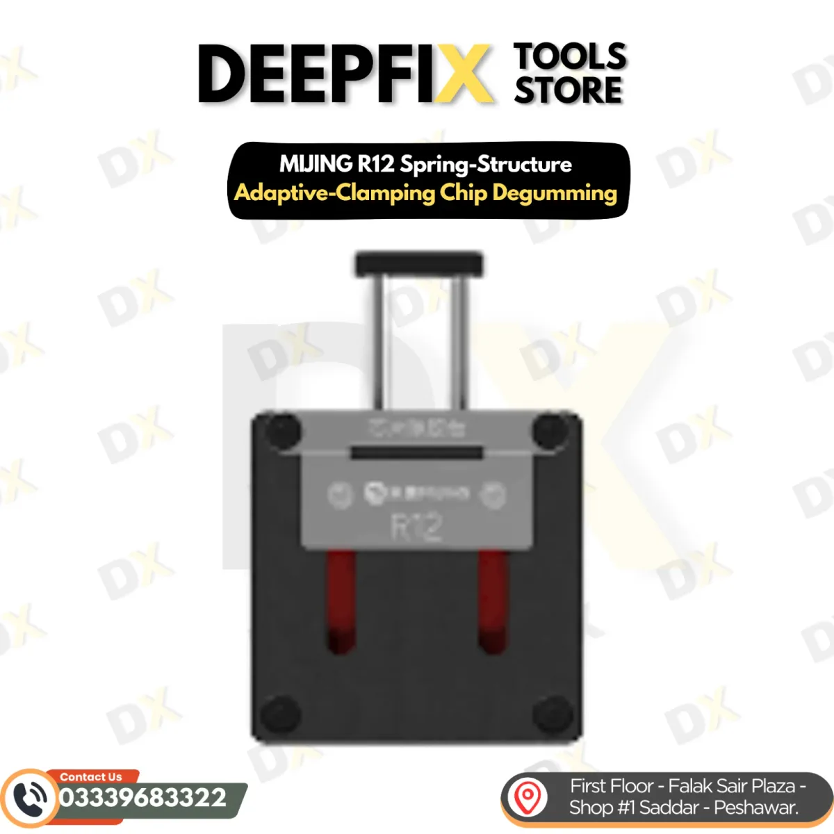 MIJING R12 Spring-Structure Adaptive-Clamping Chip Degumming Fixture