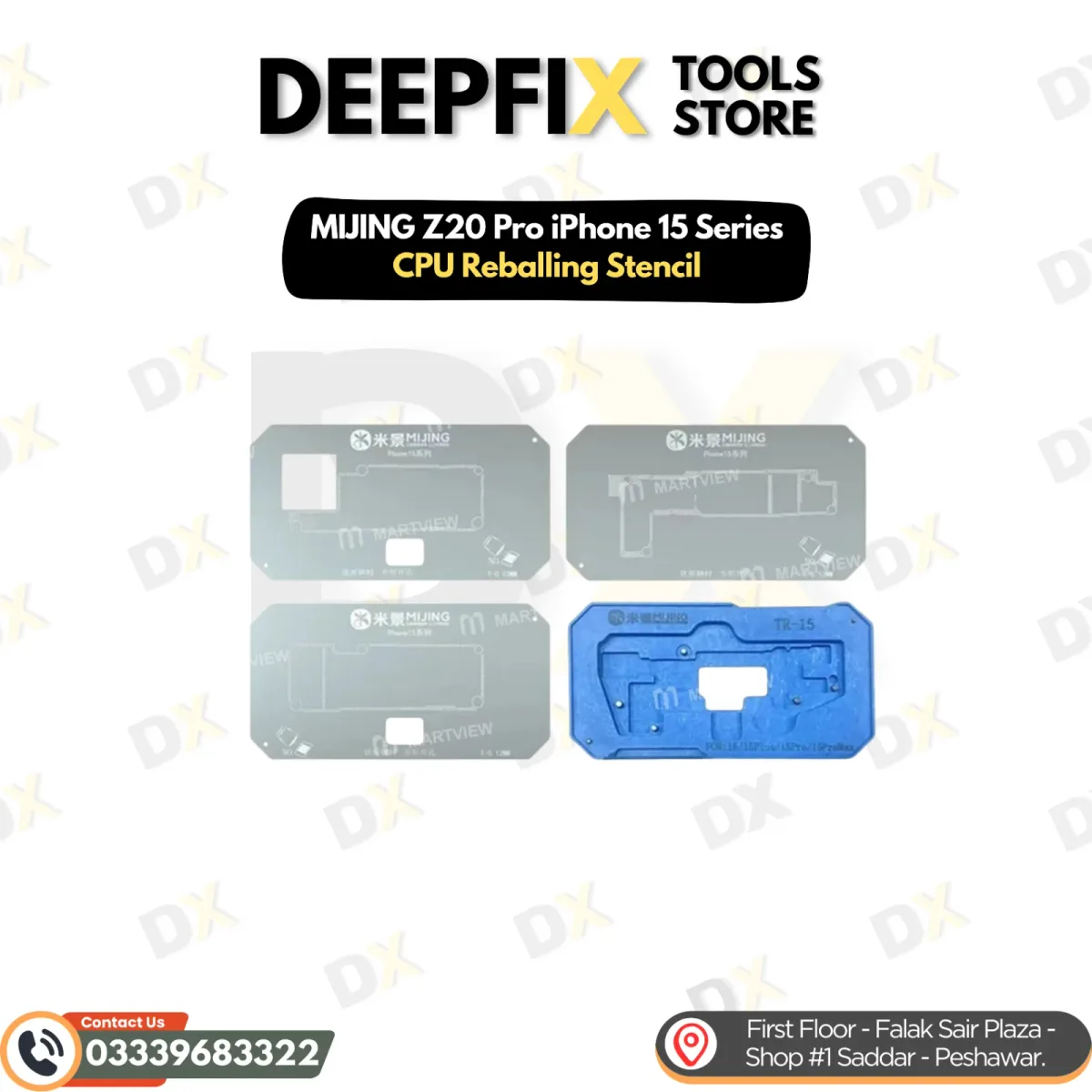MIJING Z20 Pro iPhone 15 Series CPU Reballing Stencil