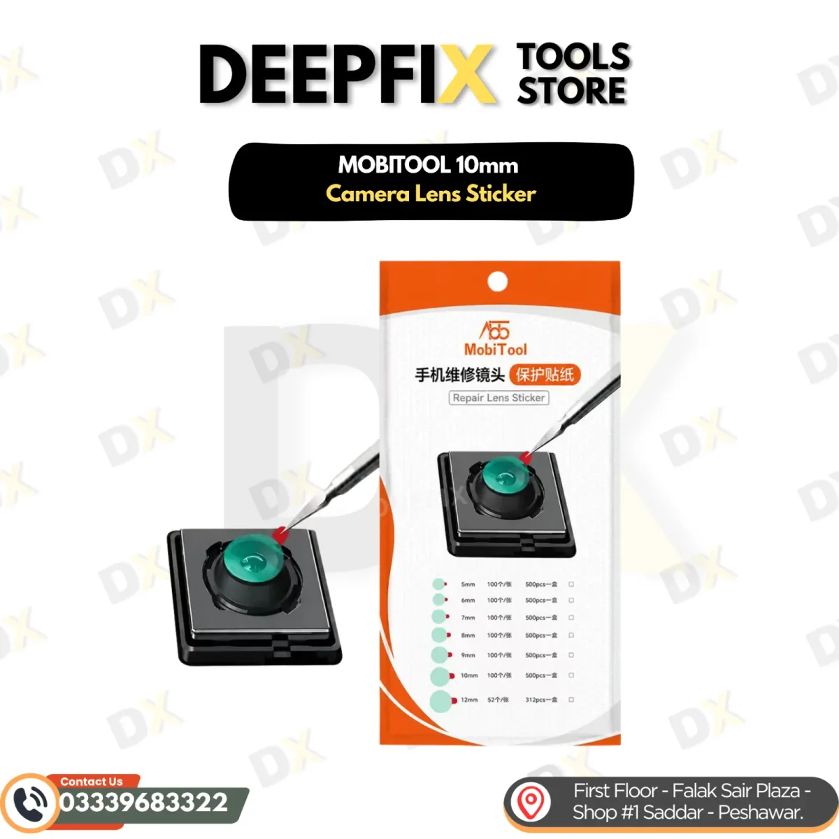 MOBITOOL 10mm Camera Lens Sticker