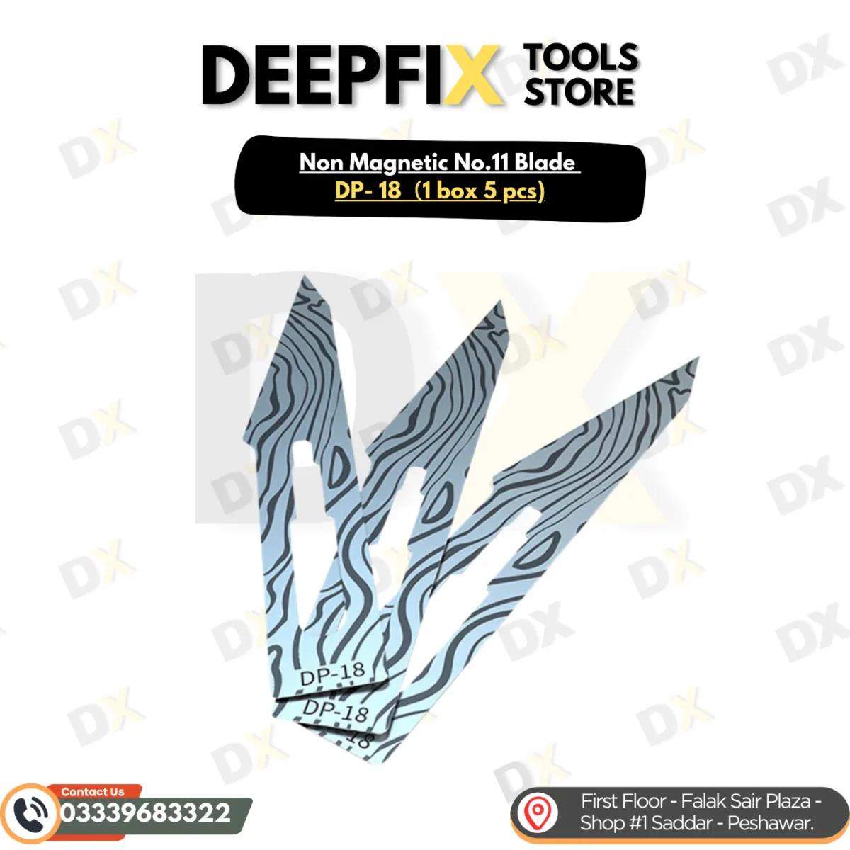 Mijing Non Magnetic No.11 Blade DP-18 (1 box, 5 pcs)