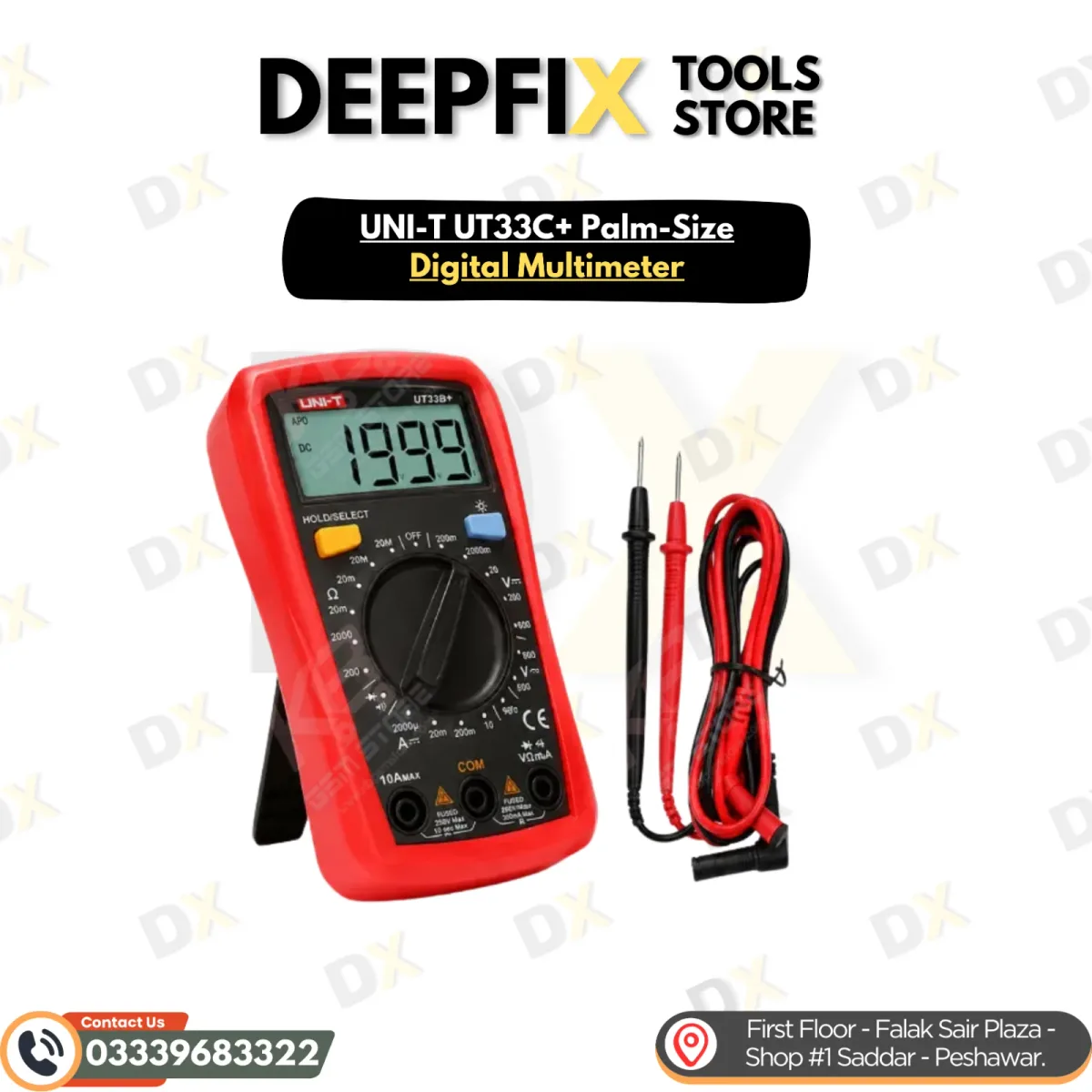 UNI-T UT33C+ Palm-Size Digital Multimeter